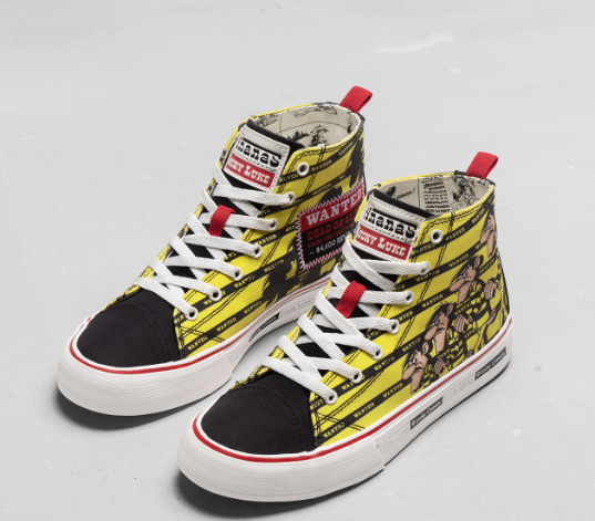 Giày Nam/ Nữ ANANAS X LUCKY LUKE PATTAS - HIGH TOP - DALTON YELLOW